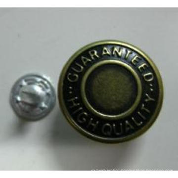 High Quality Manufacturer Replacement Metal Jeans Button